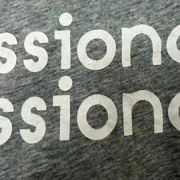 Ban.do Shirt Gray "Professional Professional" Office Top Blouse L - Picture 4 of 7